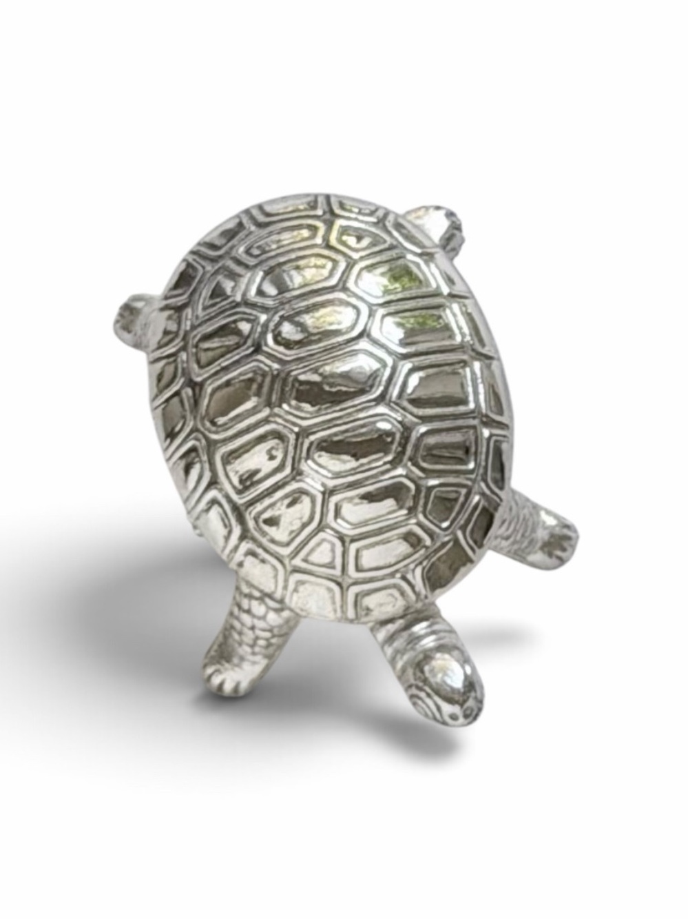 Vintage Silver Plated Turtle/Tortoise Trinket Pill Box